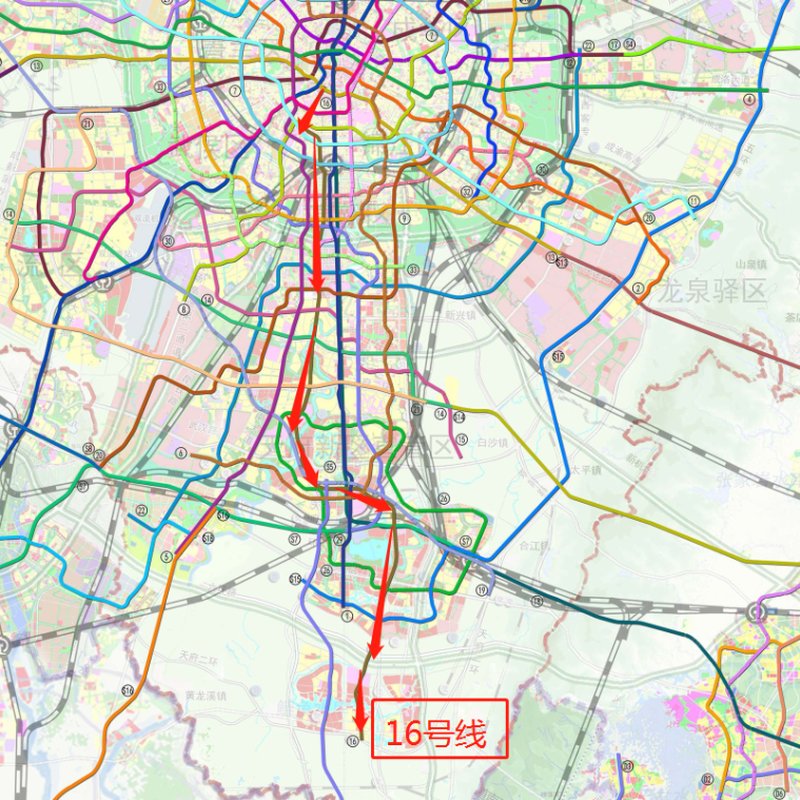 成都地铁最新规划图，构建现代化都市交通网络框架