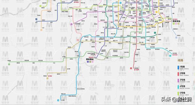 西安地铁线路图全新概览